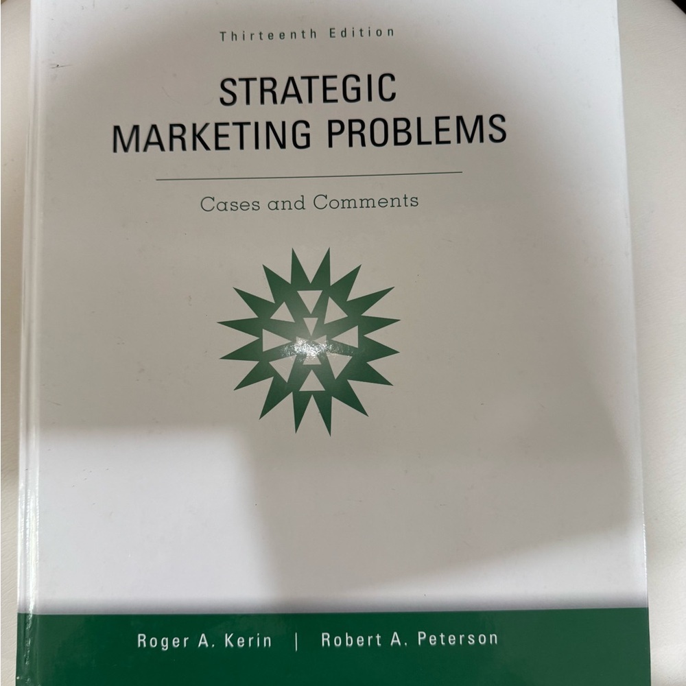 Strategic Marketing Problems Textbook - Green & White Cover